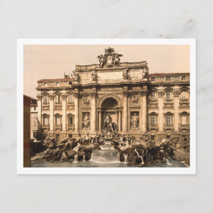 Trevi Fountain, Rom, Latium, Italien Postkarte