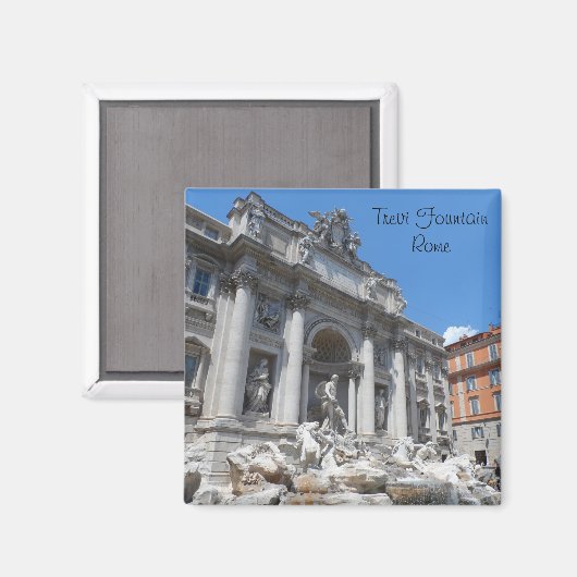 Trevi Fountain - Rom Magnet (Vorderseite/Rückseite)