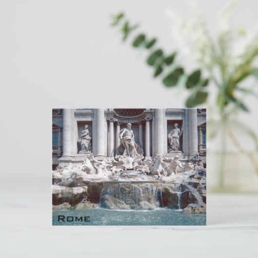 Trevi Fountain Rom Postkarte (Stehend Vorderseite)