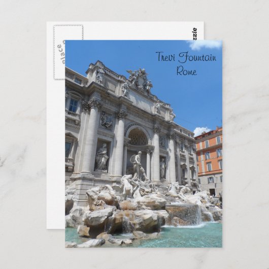 Trevi Fountain - Rom Postkarte (Vorne/Hinten)