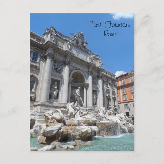 Trevi Fountain - Rom Postkarte (Vorderseite)
