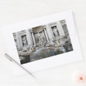 Trevi Fountain Rom Rechteckiger Aufkleber (Umschlag)