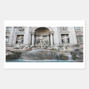 Trevi Fountain Rom Rechteckiger Aufkleber