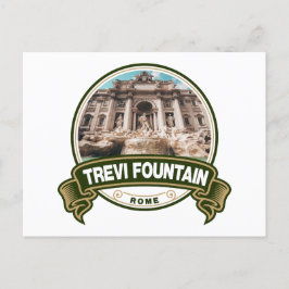Trevi Fountain Rome Abzeichen Postkarte