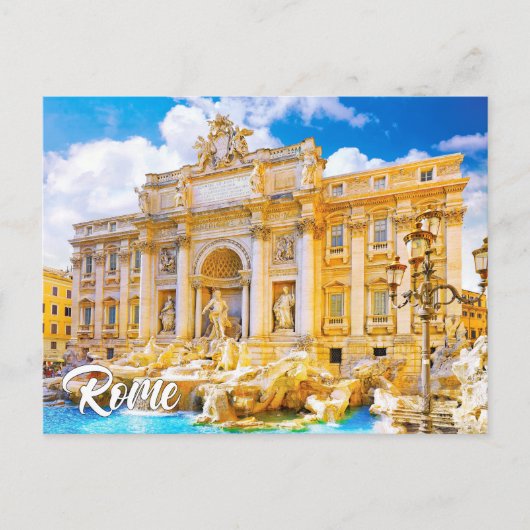 Trevi Fountain, Rome, Italy Postkarte (Vorderseite)