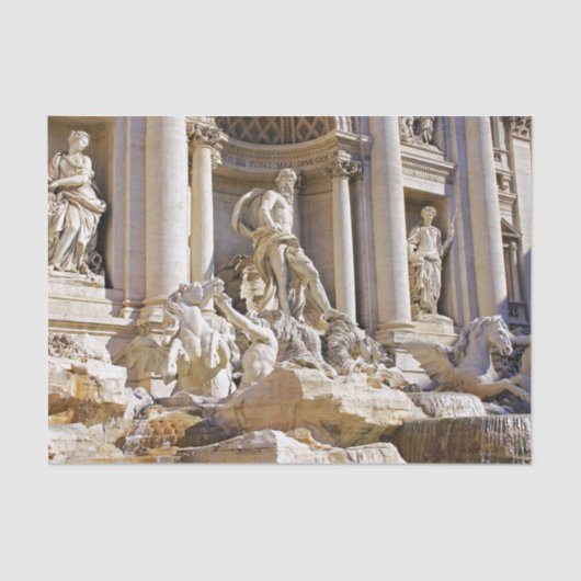 Trevi Fountain Seidenpapier (Vorderseite)