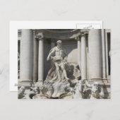 Trevi Fountain Statue Postkarte (Vorne/Hinten)