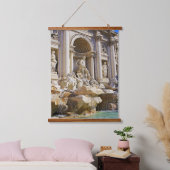 Trevi Fountain Wandteppich Mit Holzrahmen (Schlafzimmer)