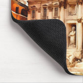 Trevi Fountains, Italien Rom Mousepad (Ecke)