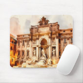 Trevi Fountains, Italien Rom Mousepad (Mit Mouse)