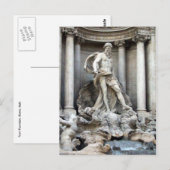Trevi-Statue Postkarte (Vorne/Hinten)