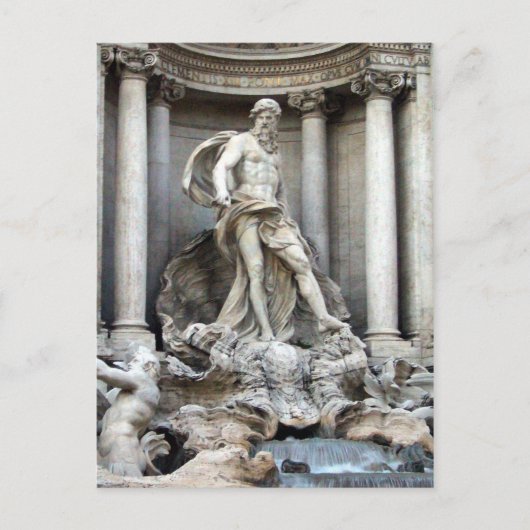 Trevi-Statue Postkarte (Vorderseite)
