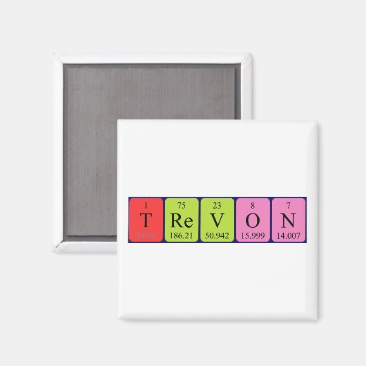 Trevon Periodenmagnet Magnet (Vorderseite/Rückseite)