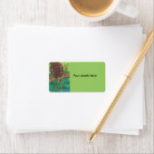 Trevor der Schildkröte Adressaufkleber (Insitu)