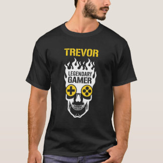 Trevor Name Gift - Personalized Legendary Gamer T-Shirt