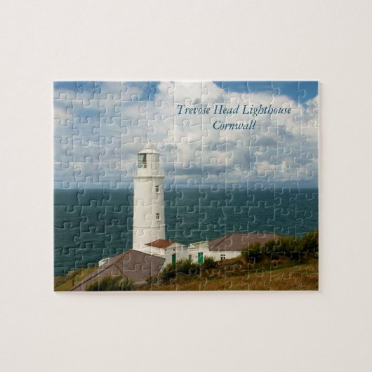 Trevose Hauptleuchtturm Cornwall England Puzzle (Horizontal)