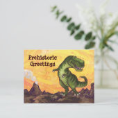 TRex Art Post Card Postkarte (Stehend Vorderseite)