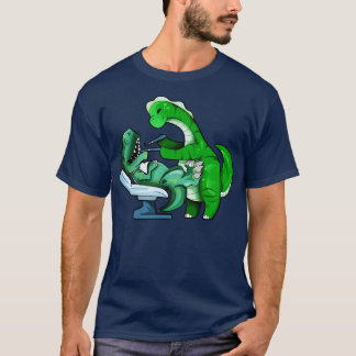 TREX beim Zahnarzt von Brachiosaurus T-Shirt