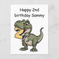 Trex beißen auf der Zahl 2