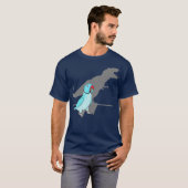 Trex Blue Indischer Ringneck Pet Birb Mem Papagei T-Shirt (Vorne ganz)