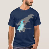 Trex Blue Indischer Ringneck Pet Birb Mem Papagei T-Shirt (Vorderseite)
