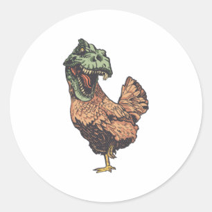 TREX CHICKEN RUNDER AUFKLEBER