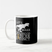 Trex Childhood Cancer Extinct Awareness Dinosaur B Kaffeetasse (Links)