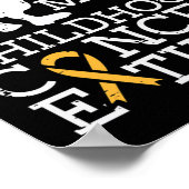 Trex Childhood Cancer Extinct Awareness Dinosaur B Poster (Ecke)