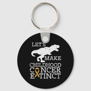 Trex Childhood Cancer Extinct Awareness Dinosaur B Schlüsselanhänger