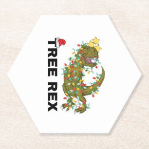 Trex Christmas Dinosaur T Rex 2 Untersetzer