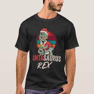 Trex Christmas Shirt Santasaurus Rex Dinosaurier X