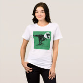 TRex cone of shame Jennifer ellen Cook Tri-Blend Shirt (Vorderseite voll)