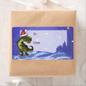 TRex Dino Weihnachtsgeschenksiegel (Insitu)