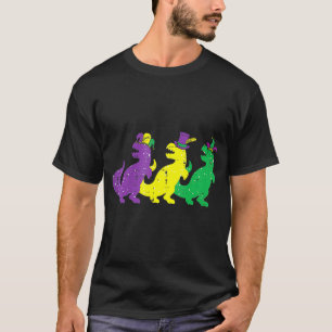 Trex Dinos Lila Gelbgrün T-Shirt