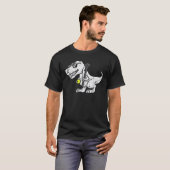 Trex Dinosaur Lacrosse Funny Lax Player Goalie Kid T-Shirt (Vorne ganz)