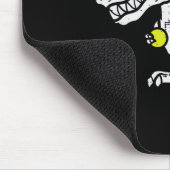 Trex Dinosaur Lacrosse Lustiger Lax Spieler Torwar Mousepad (Ecke)