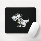 Trex Dinosaur Lacrosse Lustiger Lax Spieler Torwar Mousepad (Mit Mouse)