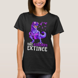 Trex Dinosaur Lässt Alzheimer Aussterben Bewusstse T-Shirt