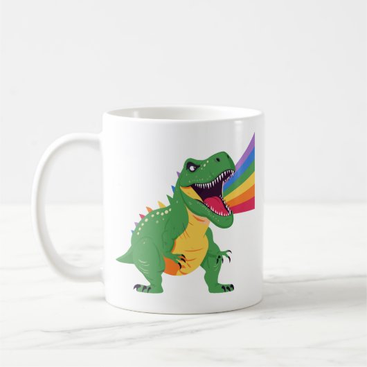 Trex Dinosaur Roarsome Rainbow Kaffeetasse (Links)