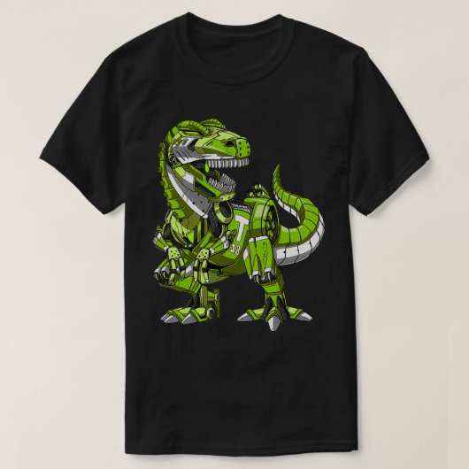 TRex Dinosaur Robot Futuristic Science Fiction Boy T-Shirt (Design vorne)