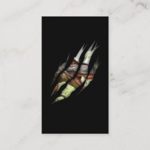 Trex Dinosaur Torn Claw Dino Visitenkarte