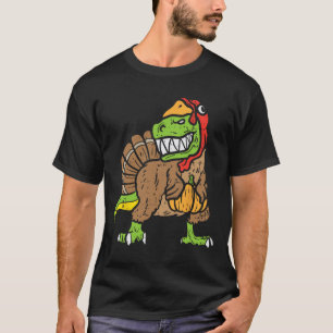Trex Dinosaur Türkei Spaß Kleinkind Kinder Ernteda T-Shirt