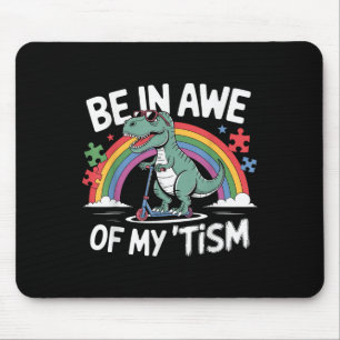 Trex Dinosaurier Autismus Bewusstsein für meine Ti Mousepad