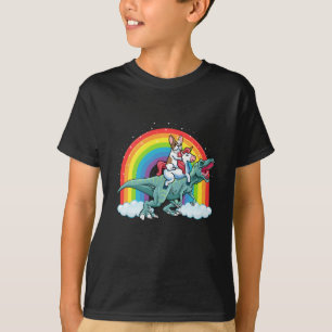 Trex Dinosaurier Französischer Bulldog Unicorn Reg T-Shirt