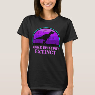 Trex Dinosaurier macht Epilepsie zum Aussterben un T-Shirt