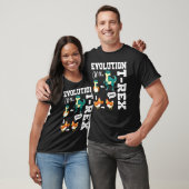 Trex Evolution des T-Rex Dinosaurier Hühner Gag F T-Shirt (Unisex)