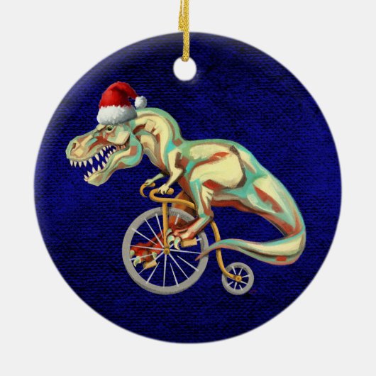 TRex Fahrrad Keramik Ornament (Hinten)