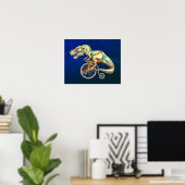 TRex Fahrrad Poster (Heimbüro)