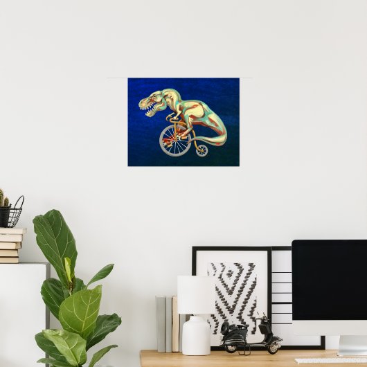 TRex Fahrrad Poster (Heimbüro)