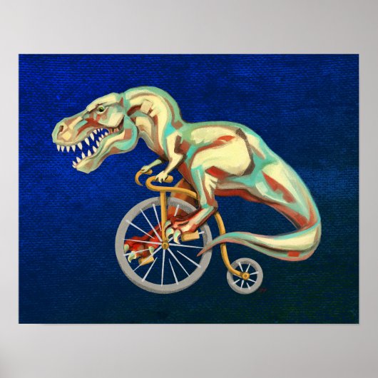 TRex Fahrrad Poster (Vorne)